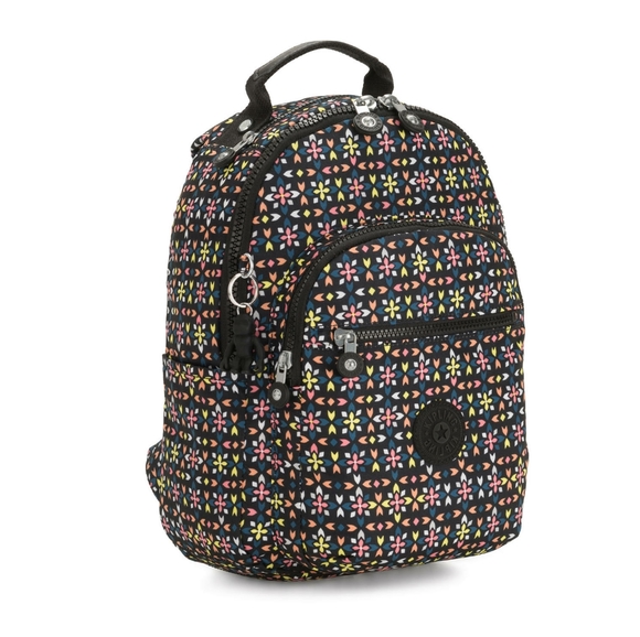 Kipling Seoul Go Small Backpack Floral Mozzaik - Picture 2 of 15